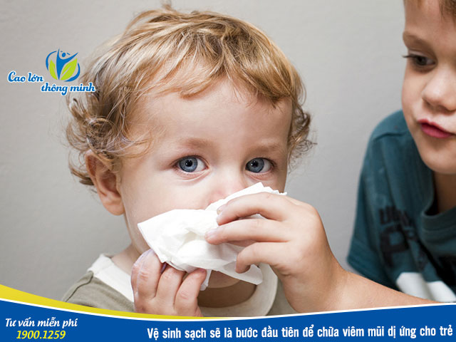Chữa viêm mũi dị ứng ở trẻ em an toàn nhất