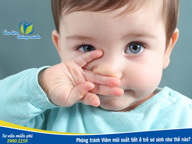 Viêm mũi xuất tiết ở trẻ sơ sinh